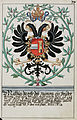 Imperial arms of Mathias (r. 1612–1619) by Hans Ulrich Fisch (1627)