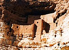 Montezuma Castle, a Sinagua cliff dwelling in Arizona, c. 700 CE–1425 CE
