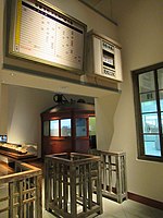 岛根县立古代出云历史博物馆内展示重现的北松江车站检票口