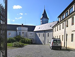 Courtyard of Komořany Chateau