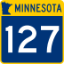 Trunk Highway 127 marker