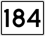 State Route 184 marker