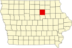 State map highlighting Butler County