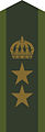 Collar patch m/58 for a lieutenant colonel