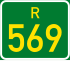 Regional route R569 shield