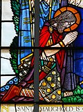 Saint Maughold in stained glass, Jurby