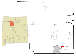 Location of Santa Ana Pueblo, New Mexico