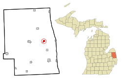 Location of Carsonville, Michigan