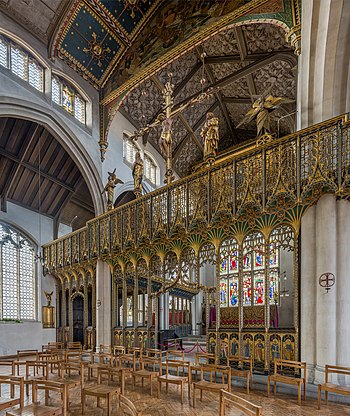 Rood screen of St Cyprian's, Clarence Gate