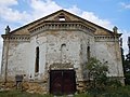 Back view of the church – the gates of the storage