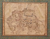 A Composite Elephant Ridden by a Prince, c. 1600, LACMA