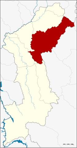 District location in Lamphun province