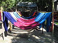 Coloured coton thread left to dry in Aloa village in Tangail, by P. K. Niyogi