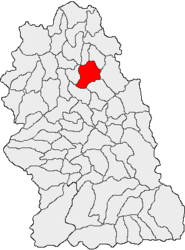 Location in Hunedoara County