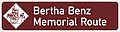 贝尔塔·平治纪念之路的标志