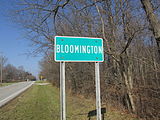 Bloomington community sign