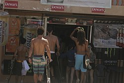 At the Rip Curl contest in 2003 at Jobos Beach in Bajura