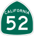 State Route 52 marker