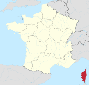 科西嘉在法国的位置