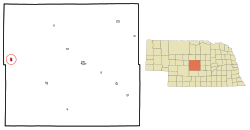 Location of Arnold, Nebraska