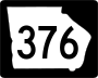 State Route 376 marker