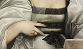 Detail of the right hand and bosom (Budapest)