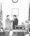 Joseph M. Ford Being Pinned by Mayor Hubbard