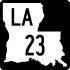 23号路易斯安那州州道 marker