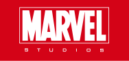 The typeface "Marvel" logo with "Studios" spaced out underneath on a red background.