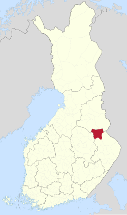 Location of Nurmes in Finland