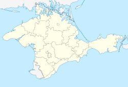 陶瑞克-切森尼斯古城及其城郊在克里米亚的位置