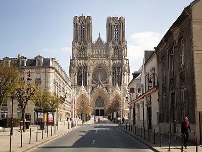 The Reims Cathedral, built on the site where Clovis I was baptised by Remigius, functioned as the site for the coronation of the Kings of France.
