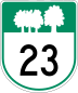 Route 23 marker