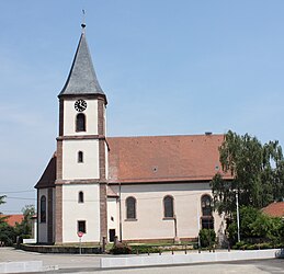 The church in Ruelisheim
