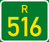 Regional route R516 shield
