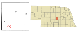 Location of Hazard, Nebraska