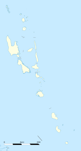 埃罗芒阿岛在瓦努阿图的位置