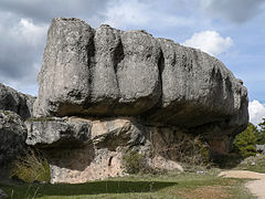 Natural land formations in Ciudad Encantada.