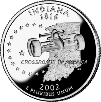 2002 Indiana quarter proof