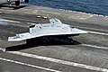 2013年7月10日，X-47B於喬治·H·W·布希號航空母艦成功着艦