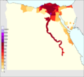 Image 49Egypt's population density (people per km2) (from Egypt)