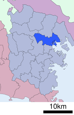 神奈川区在神奈川县的位置