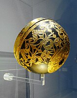 Gold mounts on a bowl, adapting Mediterranean motifs, Germany, c. 420BC