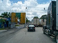 Pan-American Highway, at the border of Costa Rica and Panama