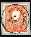 Type RS-f (the most common - 2311 postoffices: S for simple circle, but rarity 35 for Frankenmarkt)