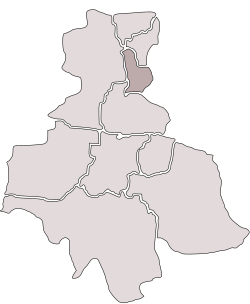 Location of Chebzie within Ruda Śląska