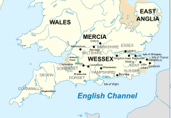 九世纪南不列颠岛形势图