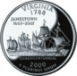 弗吉尼亚州 quarter dollar coin