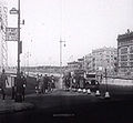 1941 photo of a sign for the Eighth Avenue Subway, near the George Washington Bridge (181st Street)