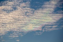 Iridescent clouds seen in Tenerife